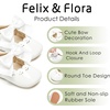 image:imageFelix amp Flora Baby Dress Shoes  Infant Baby Girls Mary Jane Flats Moccasinss Soft Sole Walking Crib ShoesBn34white