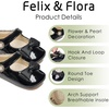 image:imageFelix amp Flora Baby Dress Shoes  Infant Baby Girls Mary Jane Flats Moccasinss Soft Sole Walking Crib ShoesBn35black