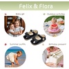 image:imageFelix amp Flora Baby Dress Shoes  Infant Baby Girls Mary Jane Flats Moccasinss Soft Sole Walking Crib ShoesBn35black