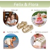 image:imageFelix amp Flora Baby Dress Shoes  Infant Baby Girls Mary Jane Flats Moccasinss Soft Sole Walking Crib ShoesBn35fl Gold
