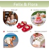 image:imageFelix amp Flora Baby Dress Shoes  Infant Baby Girls Mary Jane Flats Moccasinss Soft Sole Walking Crib ShoesBn35red
