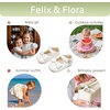 image:imageFelix amp Flora Baby Dress Shoes  Infant Baby Girls Mary Jane Flats Moccasinss Soft Sole Walking Crib ShoesBn35white