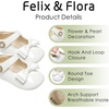 image:imageFelix amp Flora Baby Dress Shoes  Infant Baby Girls Mary Jane Flats Moccasinss Soft Sole Walking Crib ShoesBn35white