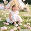 image:imageFelix amp Flora Baby Dress Shoes  Infant Baby Girls Mary Jane Flats Moccasinss Soft Sole Walking Crib ShoesBn35white