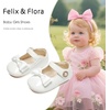 image:imageFelix amp Flora Baby Dress Shoes  Infant Baby Girls Mary Jane Flats Moccasinss Soft Sole Walking Crib ShoesBn35white