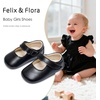 image:imageFelix amp Flora Baby Dress Shoes  Infant Baby Girls Mary Jane Flats Moccasinss Soft Sole Walking Crib ShoesBn43black