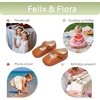 image:imageFelix amp Flora Baby Dress Shoes  Infant Baby Girls Mary Jane Flats Moccasinss Soft Sole Walking Crib ShoesBn43brown