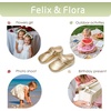 image:imageFelix amp Flora Baby Dress Shoes  Infant Baby Girls Mary Jane Flats Moccasinss Soft Sole Walking Crib ShoesBn43gold