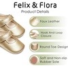 image:imageFelix amp Flora Baby Dress Shoes  Infant Baby Girls Mary Jane Flats Moccasinss Soft Sole Walking Crib ShoesBn43gold