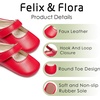 image:imageFelix amp Flora Baby Dress Shoes  Infant Baby Girls Mary Jane Flats Moccasinss Soft Sole Walking Crib ShoesBn43red