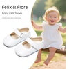 image:imageFelix amp Flora Baby Dress Shoes  Infant Baby Girls Mary Jane Flats Moccasinss Soft Sole Walking Crib ShoesBn43white