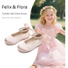 image:imageFelix amp Flora Girls Toddler Little Ballet Shoes  Flower Girls Mary Jane Flats Dress Shoes Party WeddingB836baby Pink