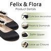 image:imageFelix amp Flora Girls Toddler Little Ballet Shoes  Flower Girls Mary Jane Flats Dress Shoes Party WeddingB836black