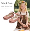 image:imageFelix amp Flora Girls Toddler Little Ballet Shoes  Flower Girls Mary Jane Flats Dress Shoes Party WeddingB836brown