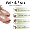 image:imageFelix amp Flora Girls Toddler Little Ballet Shoes  Flower Girls Mary Jane Flats Dress Shoes Party WeddingB836brown