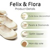image:imageFelix amp Flora Girls Toddler Little Ballet Shoes  Flower Girls Mary Jane Flats Dress Shoes Party WeddingB836champagne Gold