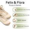 image:imageFelix amp Flora Girls Toddler Little Ballet Shoes  Flower Girls Mary Jane Flats Dress Shoes Party WeddingB836dark Nude