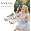 image:imageFelix amp Flora Girls Toddler Little Ballet Shoes  Flower Girls Mary Jane Flats Dress Shoes Party WeddingB836grey