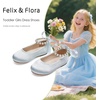 image:imageFelix amp Flora Girls Toddler Little Ballet Shoes  Flower Girls Mary Jane Flats Dress Shoes Party WeddingB836light Blue