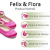image:imageFelix amp Flora Girls Toddler Little Ballet Shoes  Flower Girls Mary Jane Flats Dress Shoes Party WeddingB836magenta