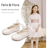 image:imageFelix amp Flora Girls Toddler Little Ballet Shoes  Flower Girls Mary Jane Flats Dress Shoes Party WeddingB836pl Beige
