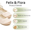 image:imageFelix amp Flora Girls Toddler Little Ballet Shoes  Flower Girls Mary Jane Flats Dress Shoes Party WeddingB836rose Pink