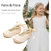 image:imageFelix amp Flora Girls Toddler Little Ballet Shoes  Flower Girls Mary Jane Flats Dress Shoes Party WeddingB836rose Pink