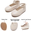 image:imageFelix amp Flora Girls Toddler Little Ballet Shoes  Flower Girls Mary Jane Flats Dress Shoes Party WeddingB842fl Beige