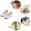 image:imageFelix amp Flora Girls Toddler Little Ballet Shoes  Flower Girls Mary Jane Flats Dress Shoes Party WeddingB842glitter White