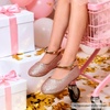 image:imageFelix amp Flora Girls Toddler Little Ballet Shoes  Flower Girls Mary Jane Flats Dress Shoes Party WeddingB842pink