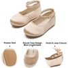 image:imageFelix amp Flora Girls Toddler Little Ballet Shoes  Flower Girls Mary Jane Flats Dress Shoes Party WeddingB842s Dark Nude