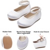 image:imageFelix amp Flora Girls Toddler Little Ballet Shoes  Flower Girls Mary Jane Flats Dress Shoes Party WeddingB842s White