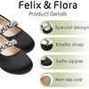 image:imageFelix amp Flora Girls Toddler Little Ballet Shoes  Flower Girls Mary Jane Flats Dress Shoes Party WeddingB862black