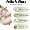image:imageFelix amp Flora Girls Toddler Little Ballet Shoes  Flower Girls Mary Jane Flats Dress Shoes Party WeddingB862dark Nude