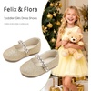 image:imageFelix amp Flora Girls Toddler Little Ballet Shoes  Flower Girls Mary Jane Flats Dress Shoes Party WeddingB862glitter Gold