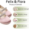 image:imageFelix amp Flora Girls Toddler Little Ballet Shoes  Flower Girls Mary Jane Flats Dress Shoes Party WeddingB862pink