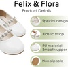 image:imageFelix amp Flora Girls Toddler Little Ballet Shoes  Flower Girls Mary Jane Flats Dress Shoes Party WeddingB862pl White