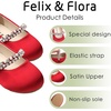 image:imageFelix amp Flora Girls Toddler Little Ballet Shoes  Flower Girls Mary Jane Flats Dress Shoes Party WeddingB862red