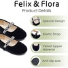 image:imageFelix amp Flora Girls Toddler Little Ballet Shoes  Flower Girls Mary Jane Flats Dress Shoes Party WeddingB862velvet Black