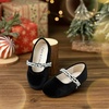image:imageFelix amp Flora Girls Toddler Little Ballet Shoes  Flower Girls Mary Jane Flats Dress Shoes Party WeddingB862velvet Black