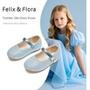 image:imageFelix amp Flora Girls Toddler Little Ballet Shoes  Flower Girls Mary Jane Flats Dress Shoes Party WeddingB883glitter Blue