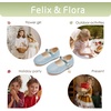 image:imageFelix amp Flora Girls Toddler Little Ballet Shoes  Flower Girls Mary Jane Flats Dress Shoes Party WeddingB883glitter Blue