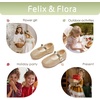 image:imageFelix amp Flora Girls Toddler Little Ballet Shoes  Flower Girls Mary Jane Flats Dress Shoes Party WeddingB883glitter Gold
