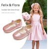 image:imageFelix amp Flora Girls Toddler Little Ballet Shoes  Flower Girls Mary Jane Flats Dress Shoes Party WeddingB883pink