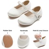 image:imageFelix amp Flora Girls Toddler Little Ballet Shoes  Flower Girls Mary Jane Flats Dress Shoes Party WeddingB883s Ivory White
