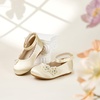 image:imageFelix amp Flora Girls Toddler Little Ballet Shoes  Flower Girls Mary Jane Flats Dress Shoes Party WeddingB897champagne Gold