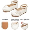 image:imageFelix amp Flora Girls Toddler Little Ballet Shoes  Flower Girls Mary Jane Flats Dress Shoes Party WeddingB897ivory White