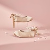 image:imageFelix amp Flora Girls Toddler Little Ballet Shoes  Flower Girls Mary Jane Flats Dress Shoes Party WeddingB898dark Nude