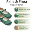 image:imageFelix amp Flora Girls Toddler Little Ballet Shoes  Flower Girls Mary Jane Flats Dress Shoes Party WeddingBf10dark Green