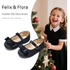 image:imageFelix amp Flora Girls Toddler Little Ballet Shoes  Flower Girls Mary Jane Flats Dress Shoes Party WeddingBf16black